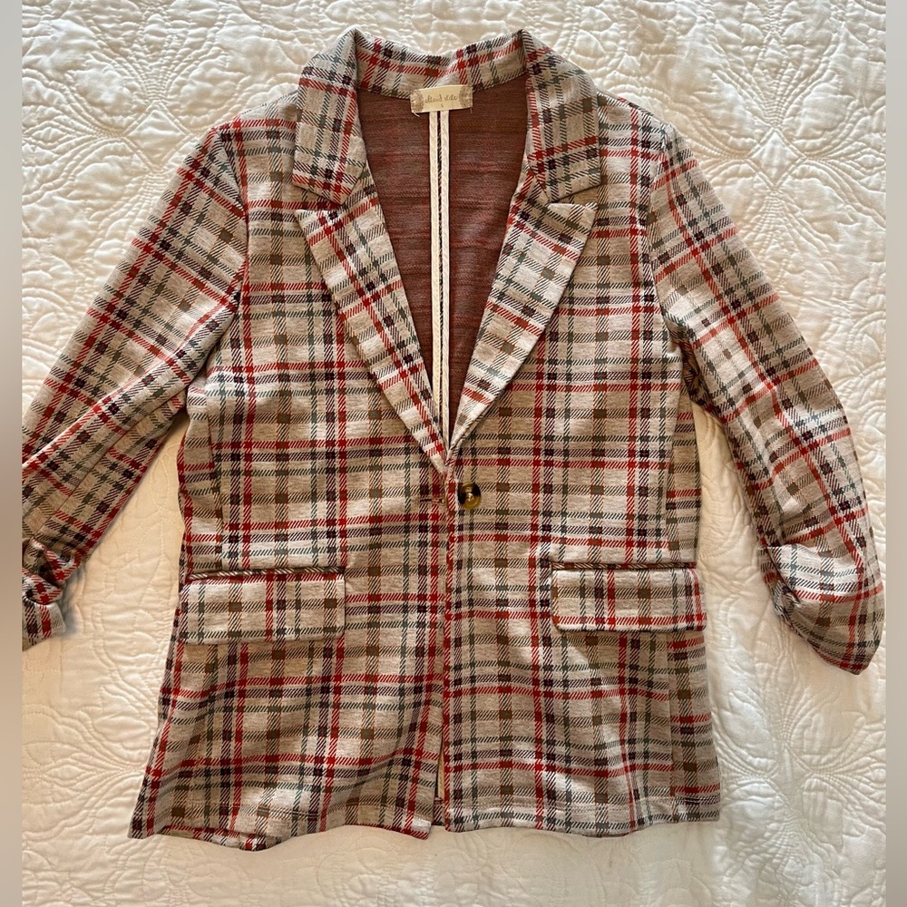 Altar’d State plaid blazer.  Size S.  Never worn.  Like new.